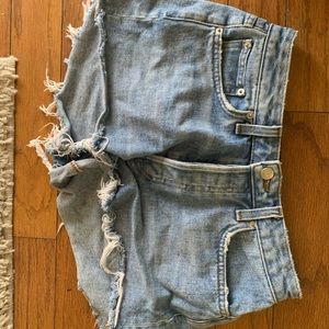 Reformation jean shorts
